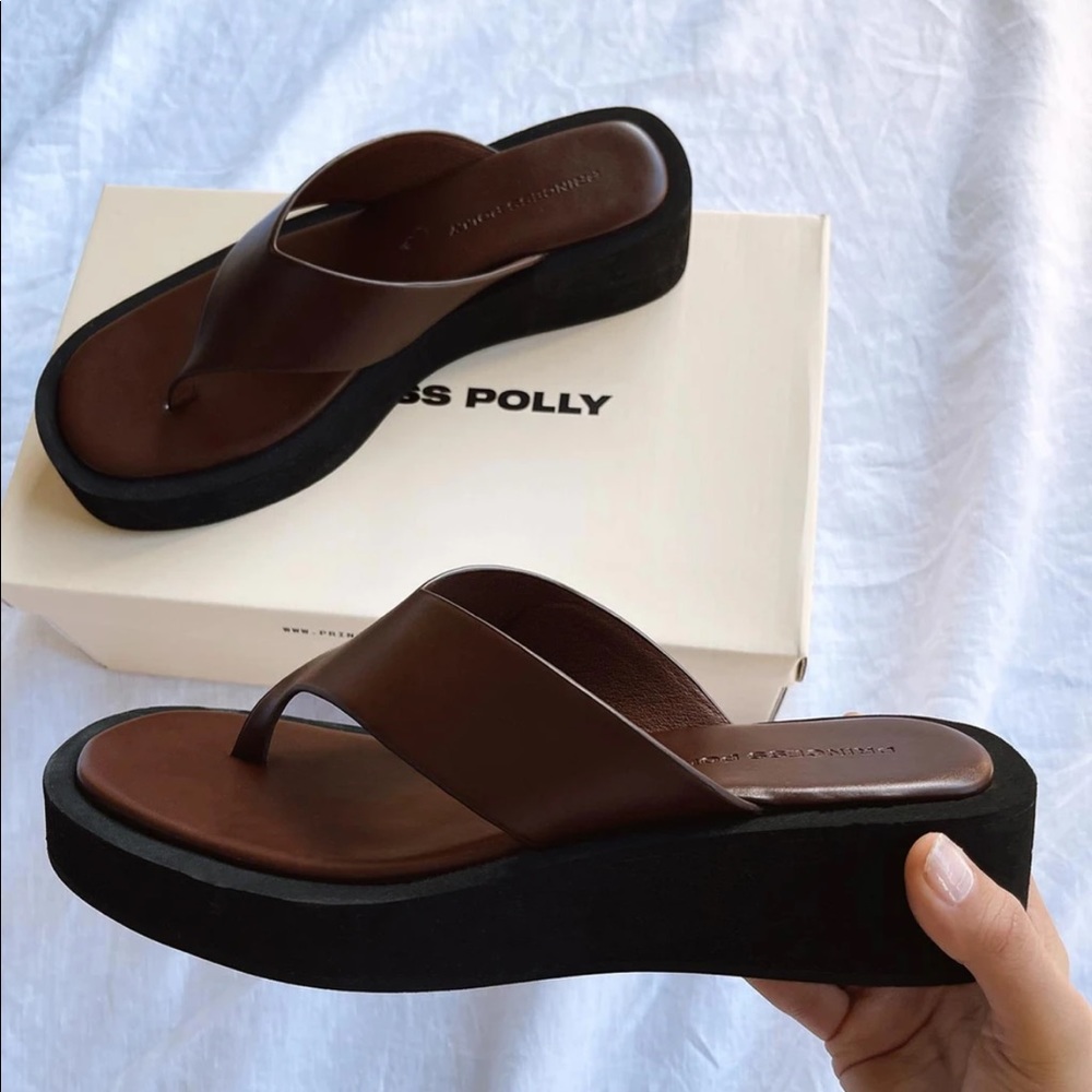 Princess Polly Miami Sandal Brown